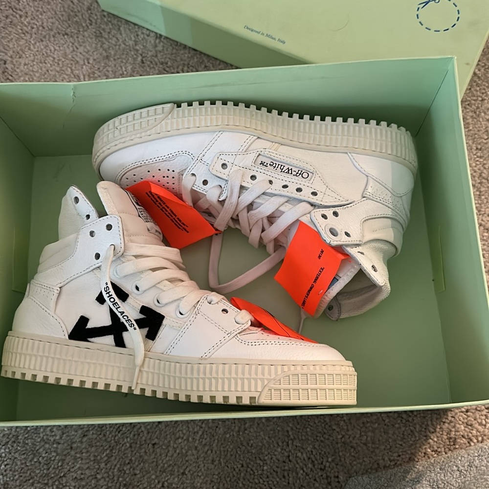 Women’s Off-White size 36 3.0 off court high top sneakers - Picture 5 of 11